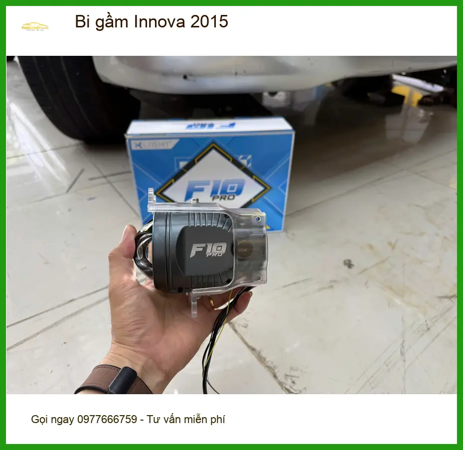 Anh Khải độ bi gầm Innova 2015 tại Quận 10 vì đèn zin quá yếu khi trời tối