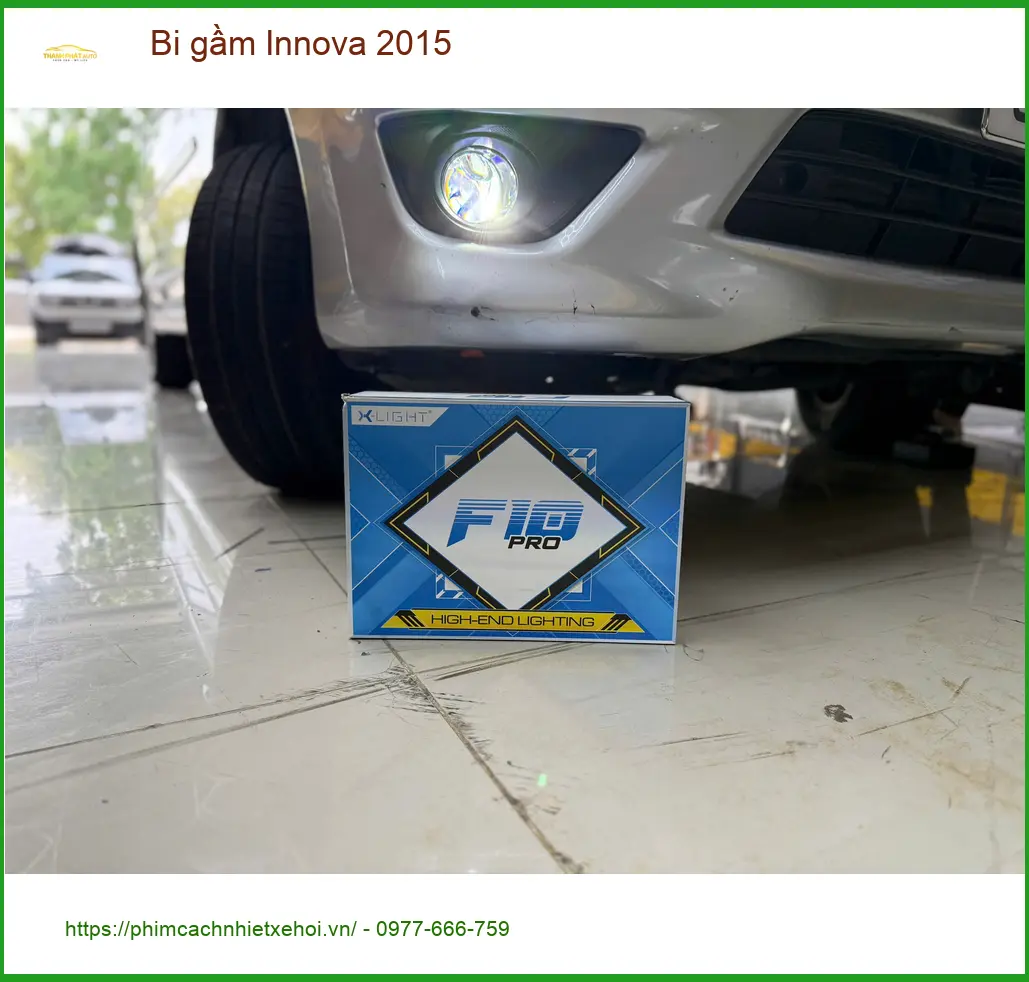 Anh Khải độ bi gầm Innova 2015 tại Quận 10 vì đèn zin quá yếu khi trời tối ảnh thực tế 2