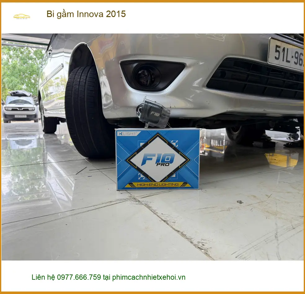 Anh Khải độ bi gầm Innova 2015 tại Quận 10 vì đèn zin quá yếu khi trời tối ảnh thực tế 3
