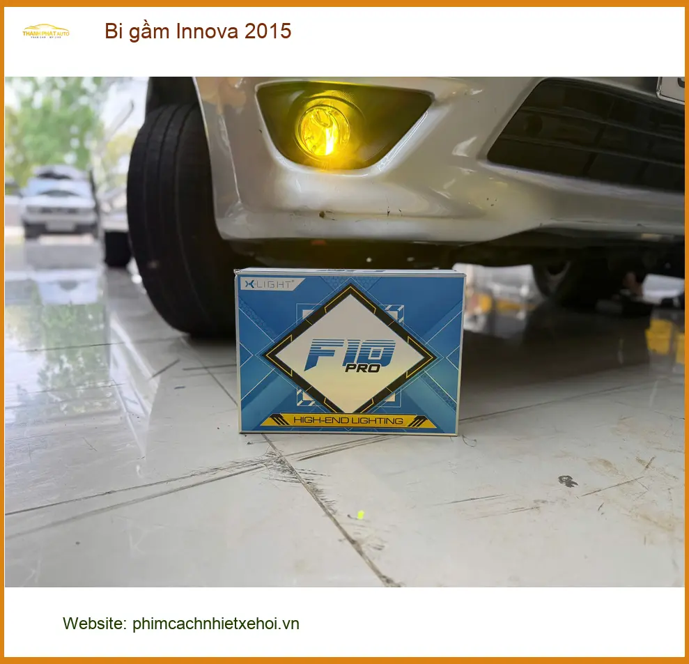 Chú Kiệt độ bi gầm Innova 2015 tại Nhà Bè cho ánh sáng tốt hơn khi đi đêm ảnh thực tế 2