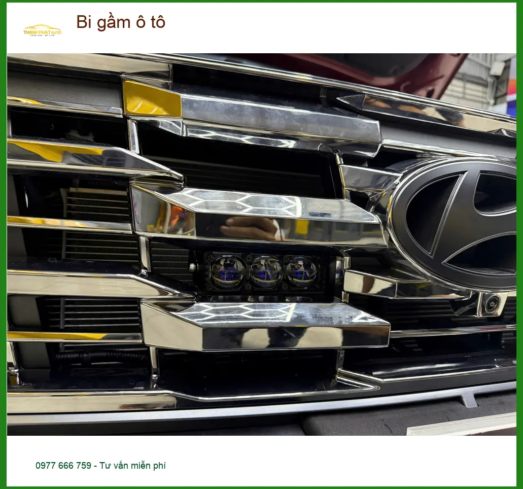 Anh Khang độ bi gầm ô tô cho Mitsubishi Xpander tại Quận 6 để cải thiện tầm nhìn ban đêm ảnh thực tế 3