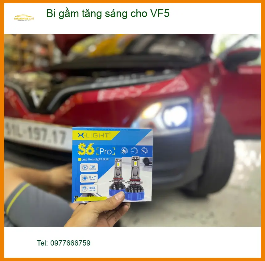 Chị Thảo độ bi gầm tăng sáng VinFast VF5 ở Cần Giờ đi đêm an toàn ảnh thực tế 3