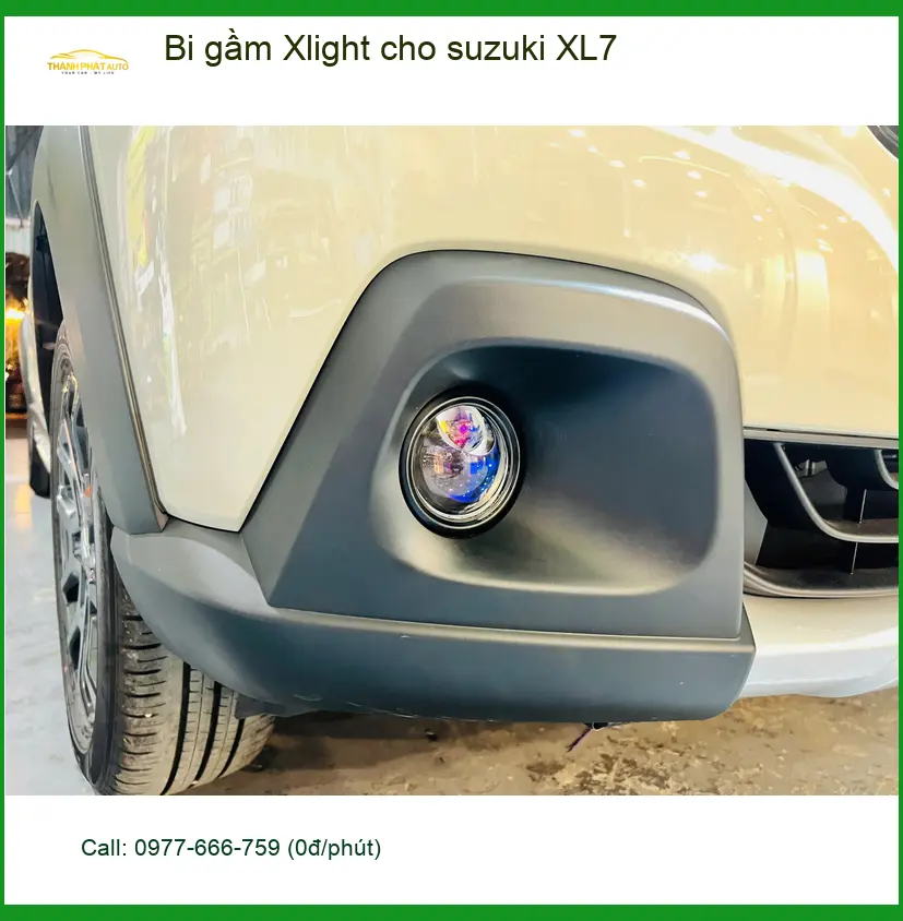 Anh Huy lắp bi gầm Xlight cho Suzuki XL7 Quận 6 vì thường xuyên đi công tác đêm