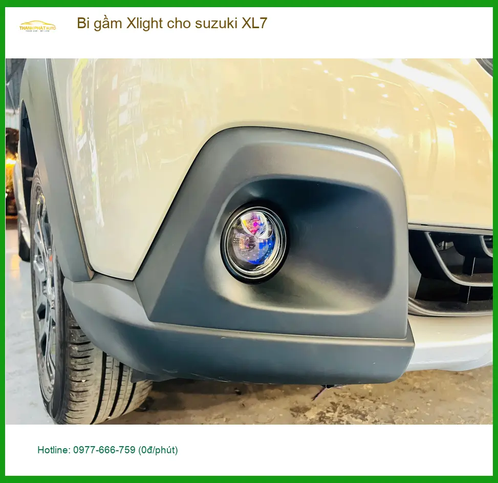 Anh Đạt độ Bi gầm Xlight cho Suzuki XL7 tại Quận Bình Thạnh để tăng sáng khi di chuyển đêm