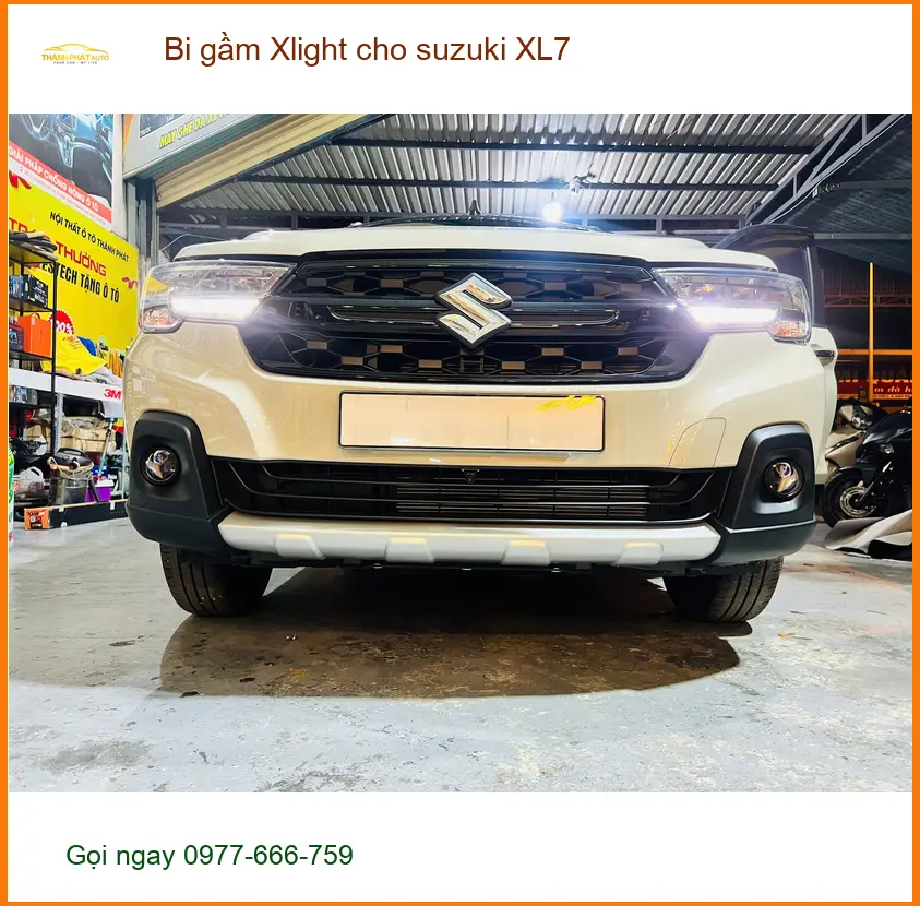 Chị Thanh lắp Bi gầm Xlight cho Suzuki XL7 tại Quận 3 để cải thiện ánh sáng