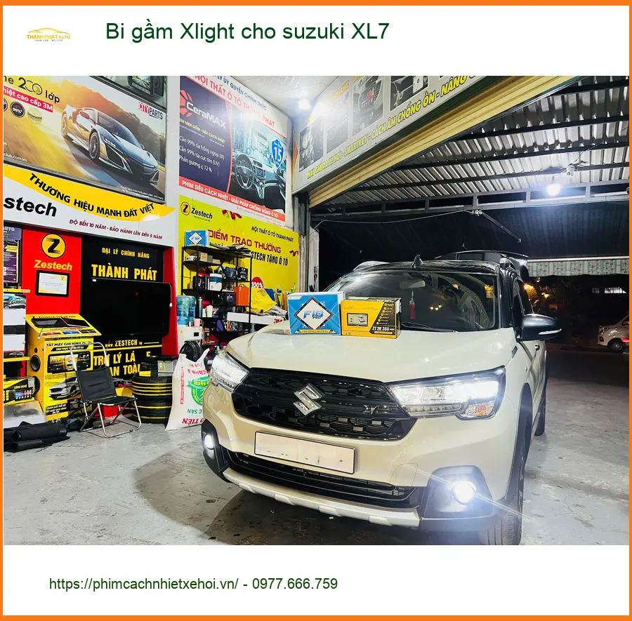 Chị Thanh lắp Bi gầm Xlight cho Suzuki XL7 tại Quận 3 để cải thiện ánh sáng ảnh thực tế 3