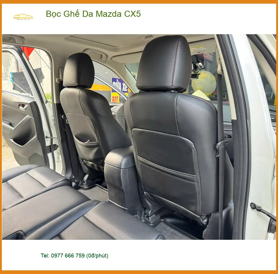 Anh Đăng bọc ghế da Mazda CX5 Quận Phú Nhuận để nội thất sang trọng hơn