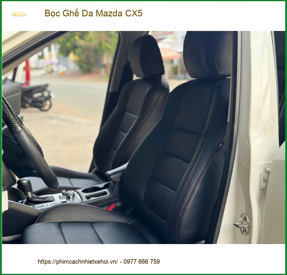 Cô Thảo bọc ghế da Mazda CX5 Quận Tân Bình để nội thất sang trọng hơn ảnh thực tế 3