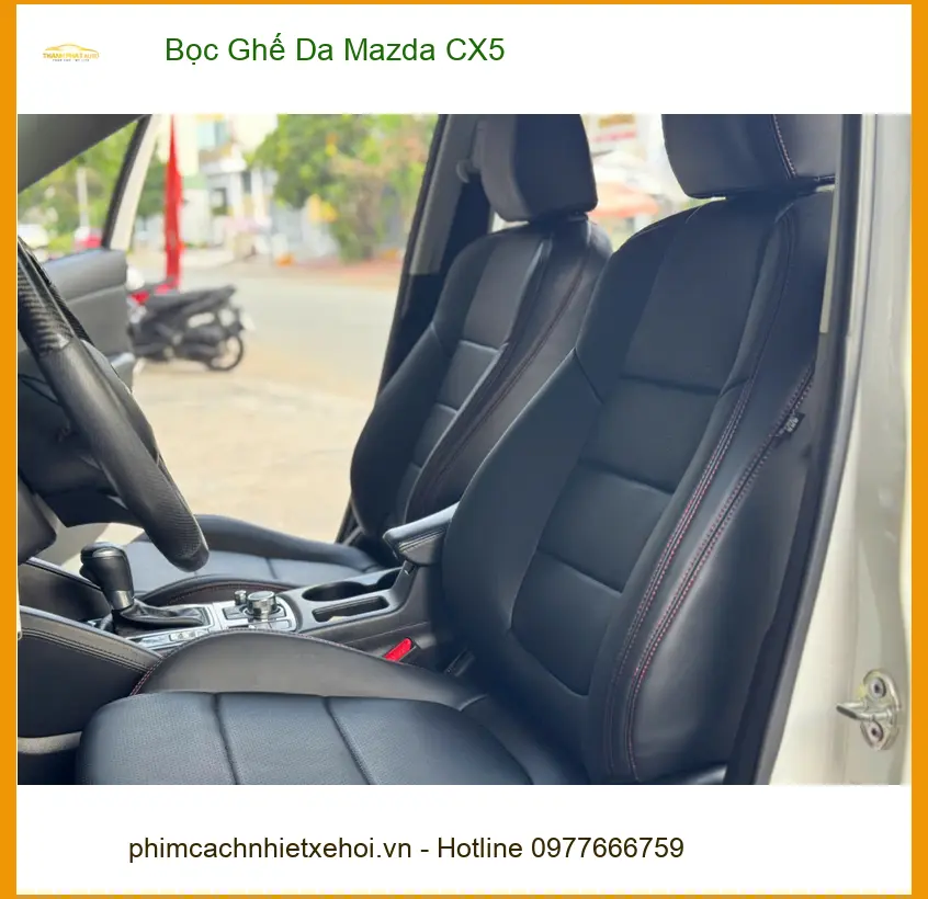 Cô Thảo bọc ghế da Mazda CX5 Quận Tân Bình để nội thất sang trọng hơn ảnh thực tế 4