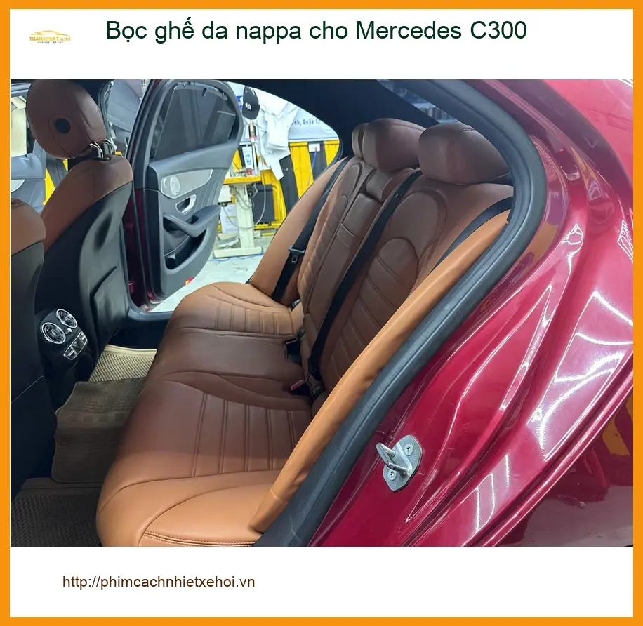 Chú Hùng bọc ghế da Nappa cho Mercedes C300 tại Quận 10, nâng cấp đẳng cấp ảnh thực tế 2