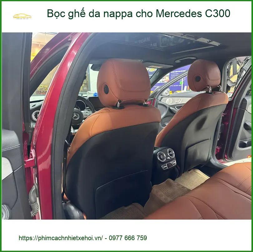 Chú Hùng bọc ghế da Nappa cho Mercedes C300 tại Quận 10, nâng cấp đẳng cấp ảnh thực tế 3