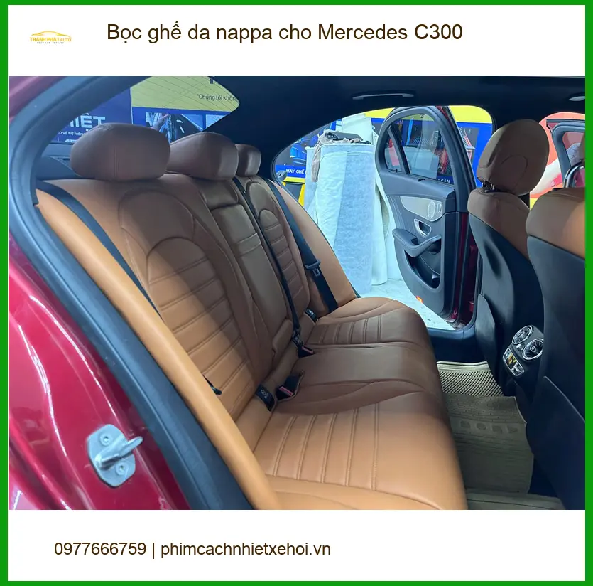 Chú Hùng bọc ghế da Nappa cho Mercedes C300 tại Quận 10, nâng cấp đẳng cấp ảnh thực tế 4