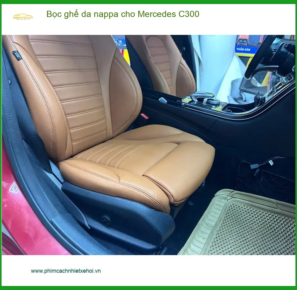 Anh Lộc bọc ghế da Nappa cho Mercedes C300 tại Quận Bình Tân ảnh thực tế 3