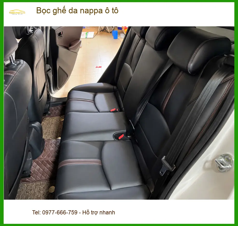 Anh Dũng bọc ghế da Nappa ô tô cho Hyundai Accent tại Quận Tân Phú