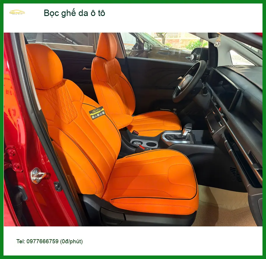 Anh Quang bọc ghế da ô tô Hyundai Elantra tại Quận 9 để nội thất sang trọng hơn