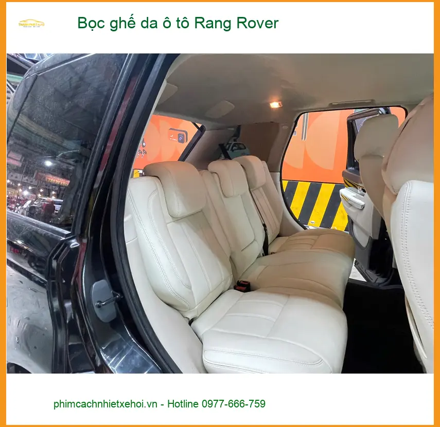 Anh Nam bọc ghế da Range Rover tại Củ Chi vì ghế nỉ cũ gây dị ứng da