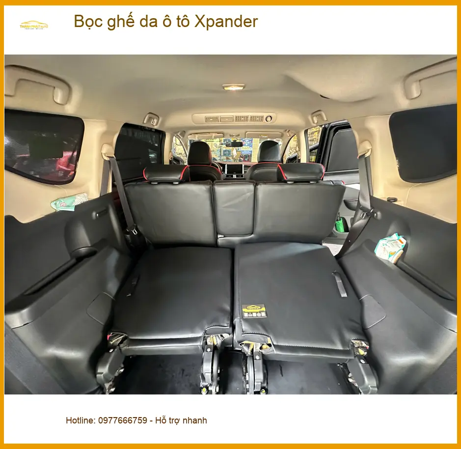 Chị Trâm bọc ghế da ô tô Xpander tại Quận 2 cho xe mới mua