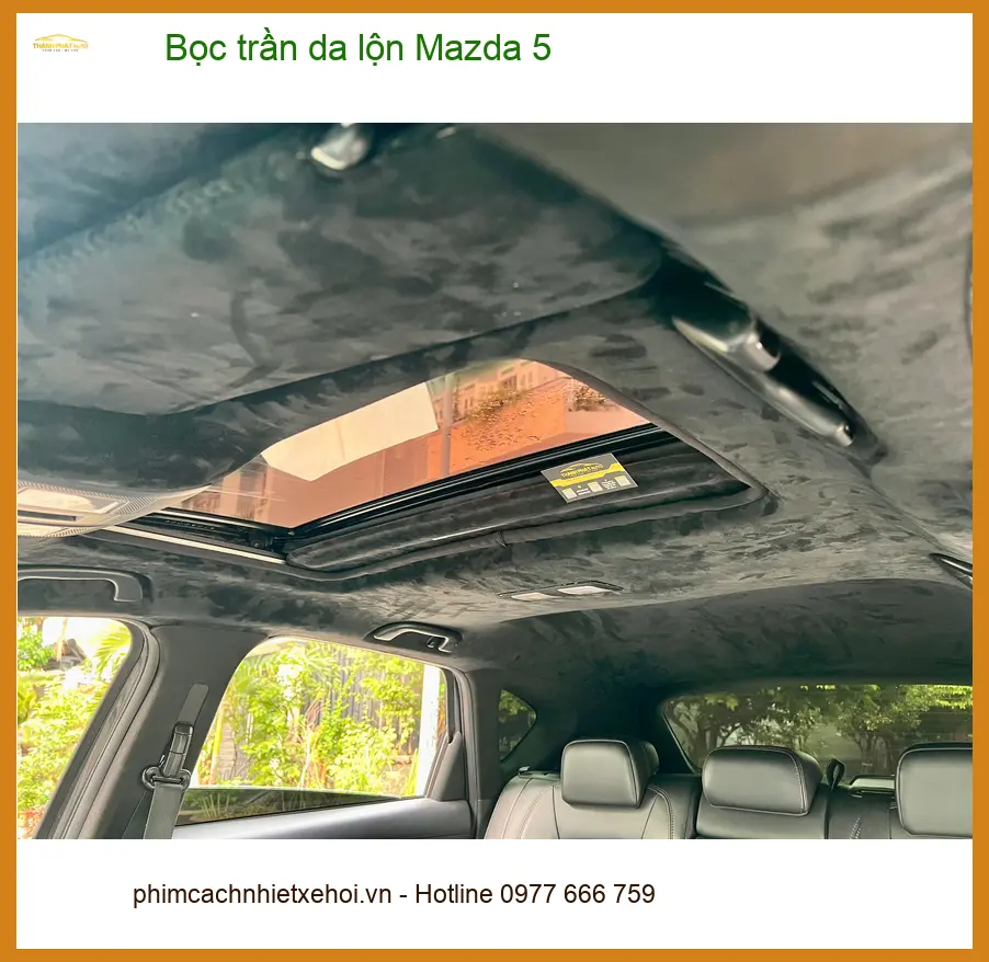 Anh Khải bọc trần da lộn Mazda 5 tại Quận Tân Bình muốn nâng tầm nội thất xe ảnh thực tế 5
