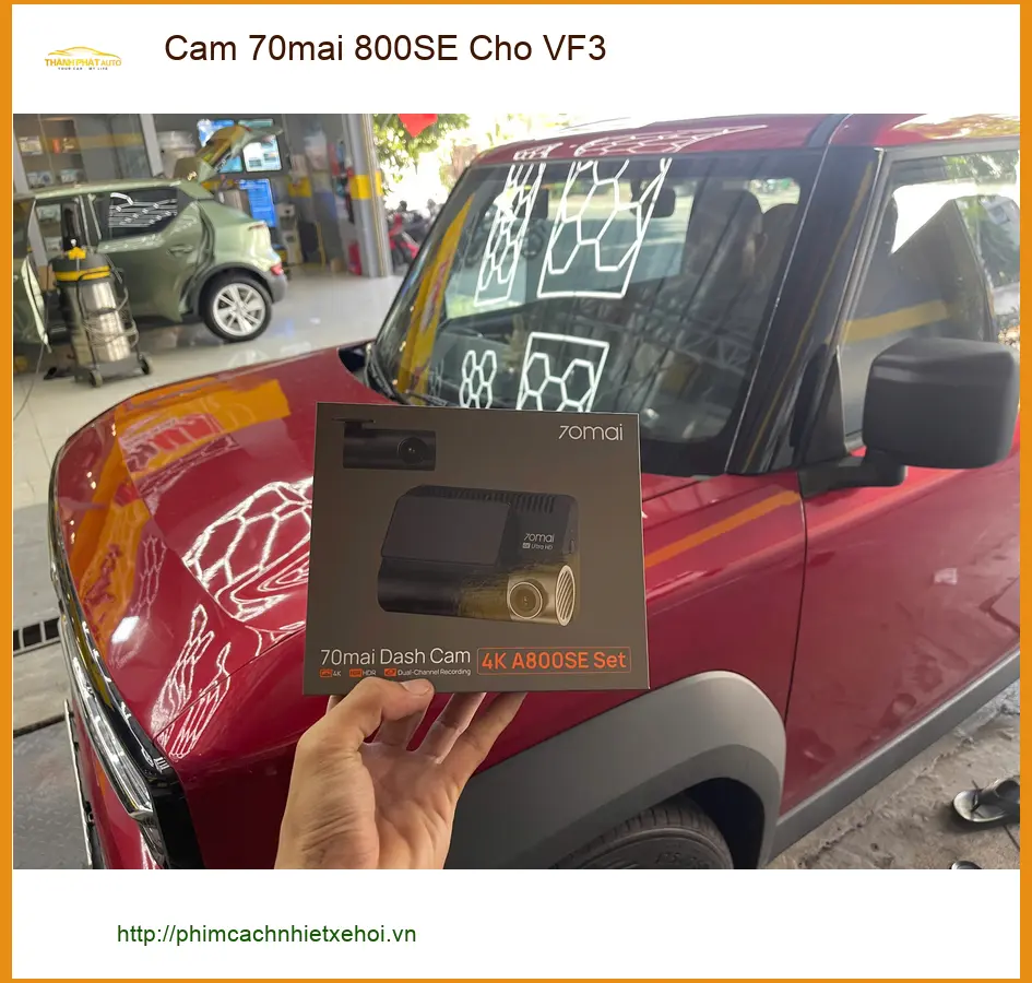 Anh Tấn lắp Cam 70mai 800SE cho VF3 Quận 11, ghi lại hành trình an toàn ảnh thực tế 2
