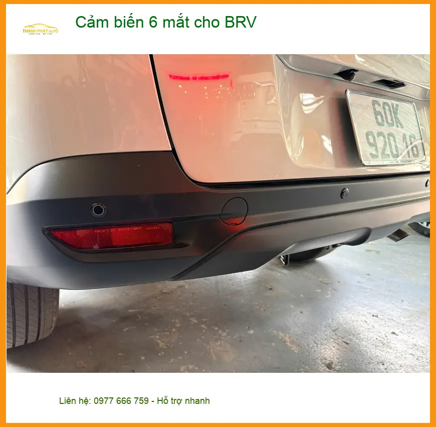 Anh Khôi lắp cảm biến 6 mắt cho BRV để dễ dàng đậu xe trong hẻm tại Thủ Đức