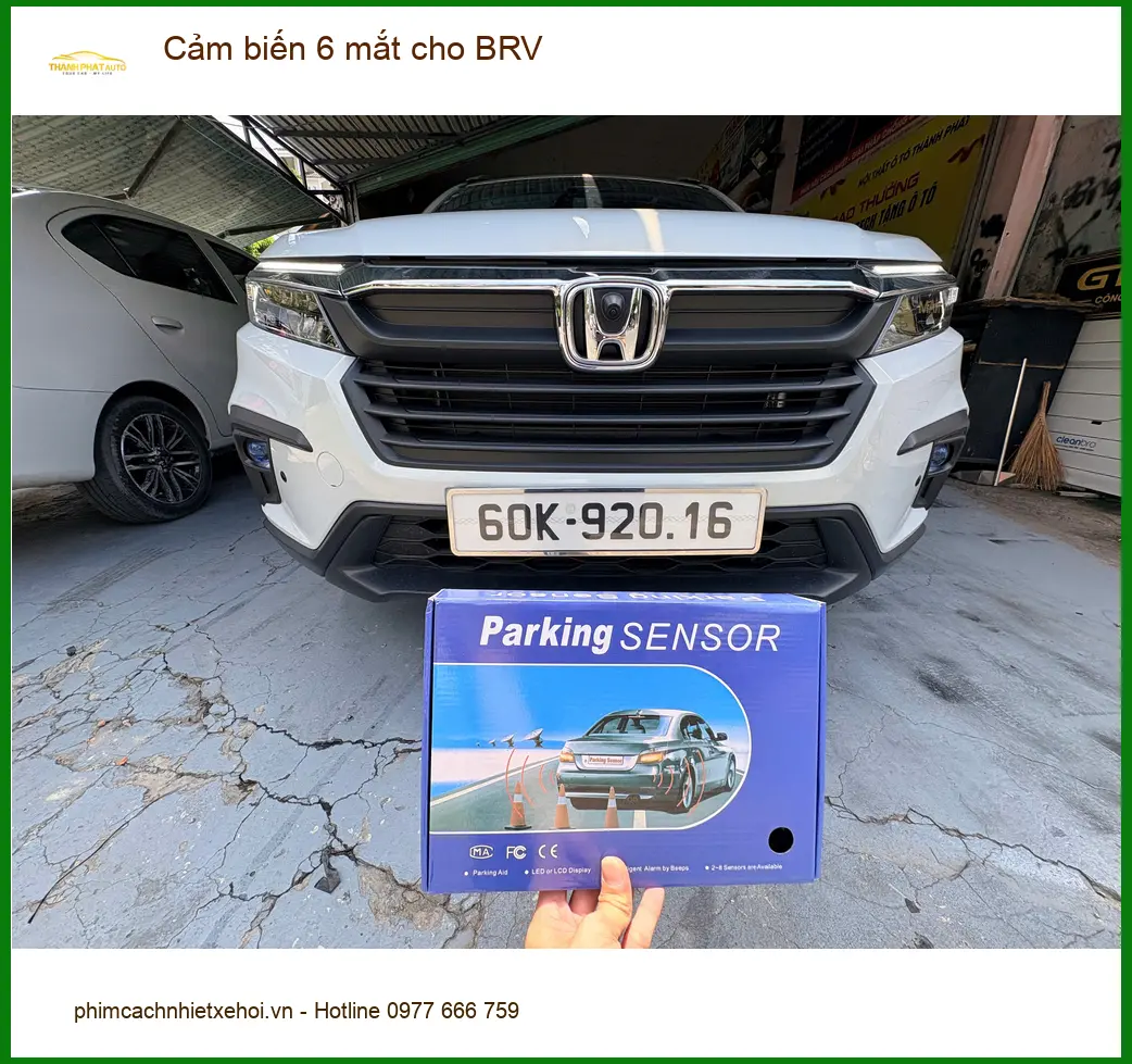 Anh Khôi lắp cảm biến 6 mắt cho BRV để dễ dàng đậu xe trong hẻm tại Thủ Đức ảnh thực tế 3