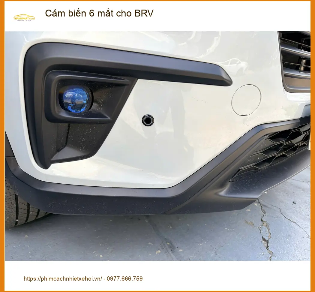 Anh Khôi lắp cảm biến 6 mắt cho BRV để dễ dàng đậu xe trong hẻm tại Thủ Đức ảnh thực tế 5