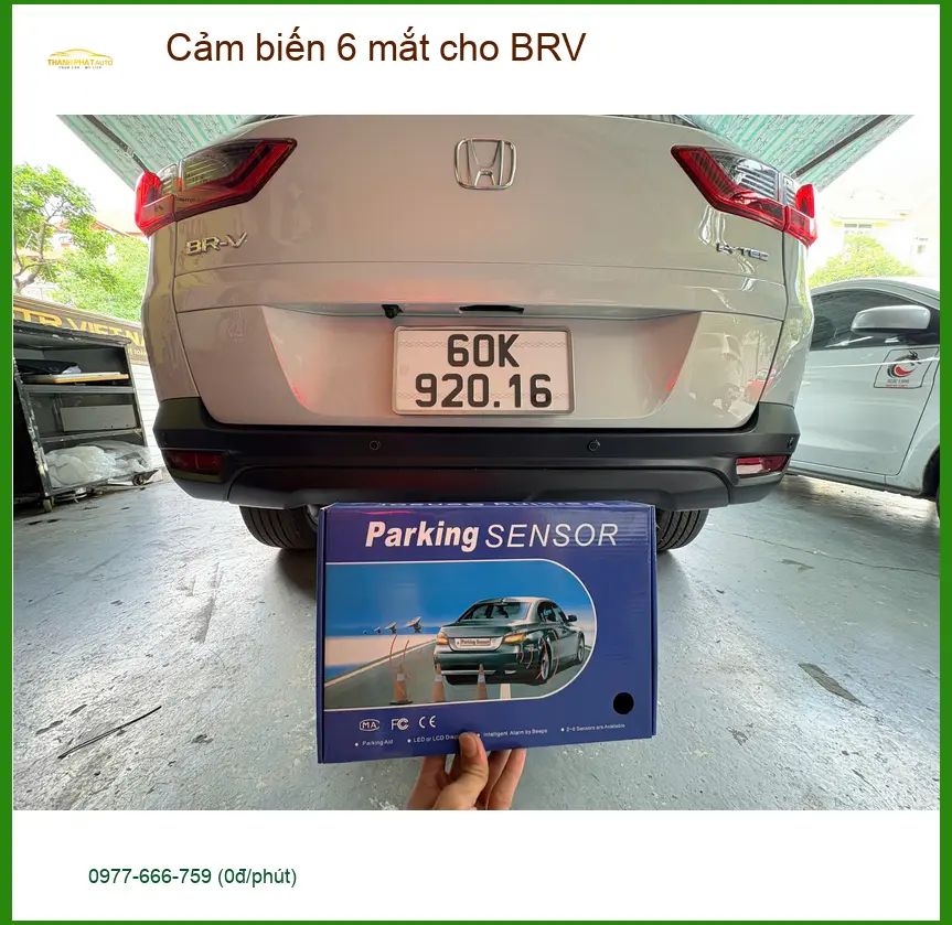 Chú Minh lắp cảm biến 6 mắt cho BRV vì lo ngại va chạm khi lùi xe ở Quận 11