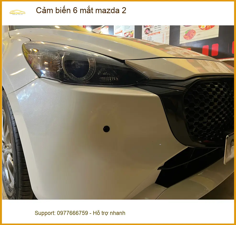 Chị Thảo lắp cảm biến 6 mắt cho Mazda 2 tại Quận Nhà Bè để đỗ xe tự tin hơn ảnh thực tế 2