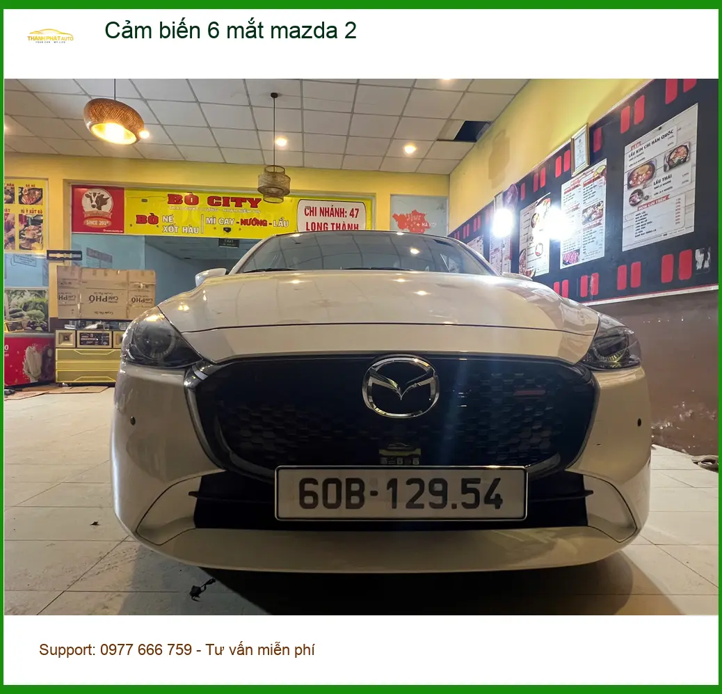 Chị Thảo lắp cảm biến 6 mắt cho Mazda 2 tại Quận Nhà Bè để đỗ xe tự tin hơn ảnh thực tế 3