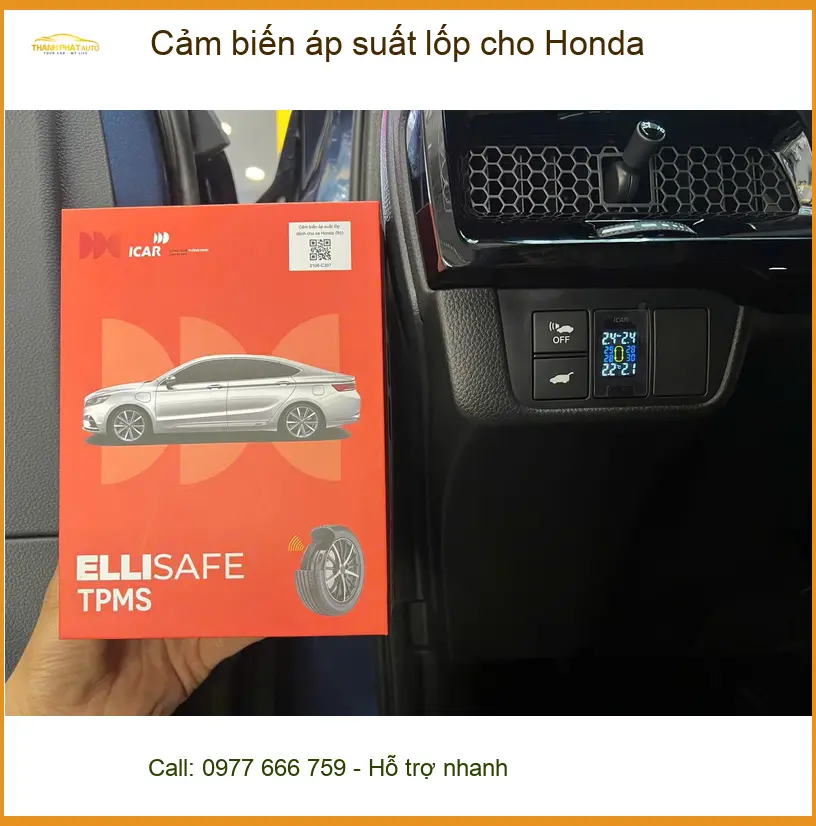 Anh Lâm lắp cảm biến áp suất lốp cho Honda CR-V tại Nhà Bè để an tâm trên mọi cung đường ảnh thực tế 2