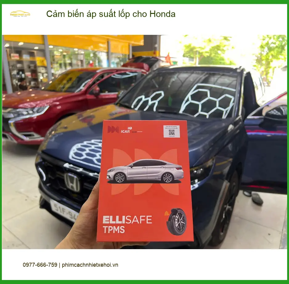 Anh Khải lắp cảm biến áp suất lốp cho Honda CRV tại Quận Bình Tân để an tâm lái xe đường dài ảnh thực tế 4