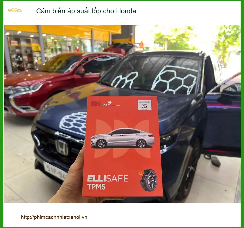 Anh Khang lắp cảm biến áp suất lốp cho Honda Civic tại Quận 2 để an tâm lái xe ảnh thực tế 3