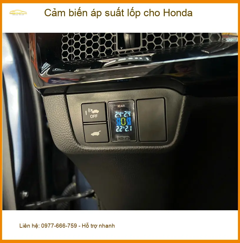 Anh Khang lắp cảm biến áp suất lốp cho Honda Civic tại Quận 2 để an tâm lái xe ảnh thực tế 4
