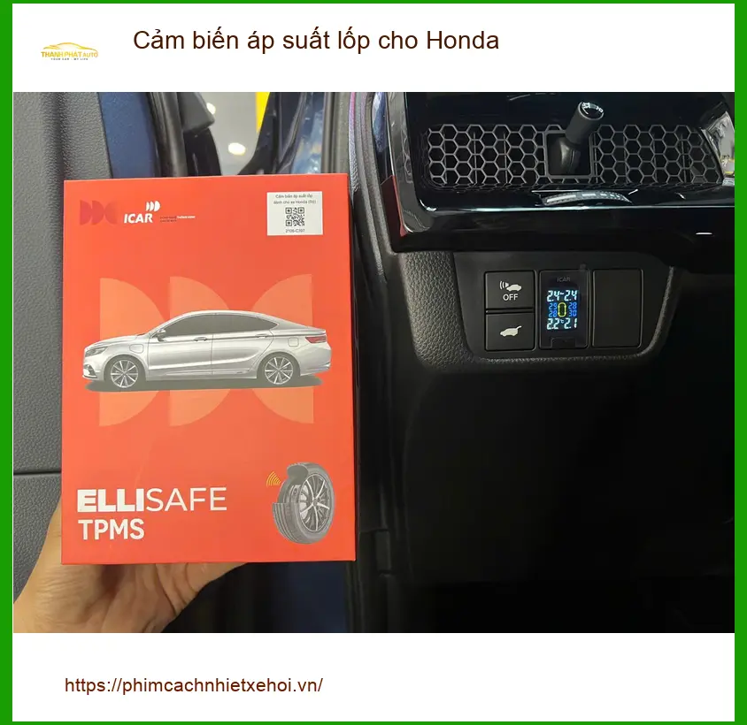 Chị Thảo lắp cảm biến áp suất lốp cho Honda HR-V tại Hóc Môn an toàn ảnh thực tế 3