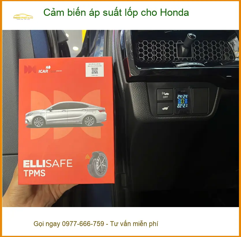 Chị Thanh Ngân lắp cảm biến áp suất lốp Honda CR-V tại Quận 9 an toàn ảnh thực tế 4