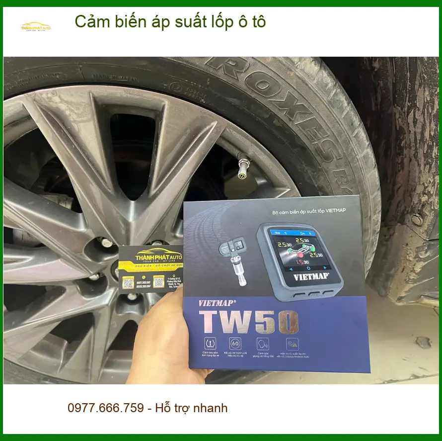 Anh Minh lắp Cảm biến áp suất lốp ô tô Honda CRV tại Quận Thủ Đức. ảnh thực tế 4