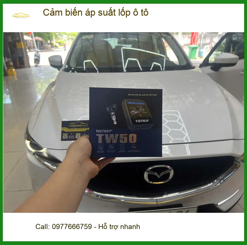Chị Thanh lắp cảm biến áp suất lốp cho Accent ở Quận 4 để lái xe an toàn ảnh thực tế 5