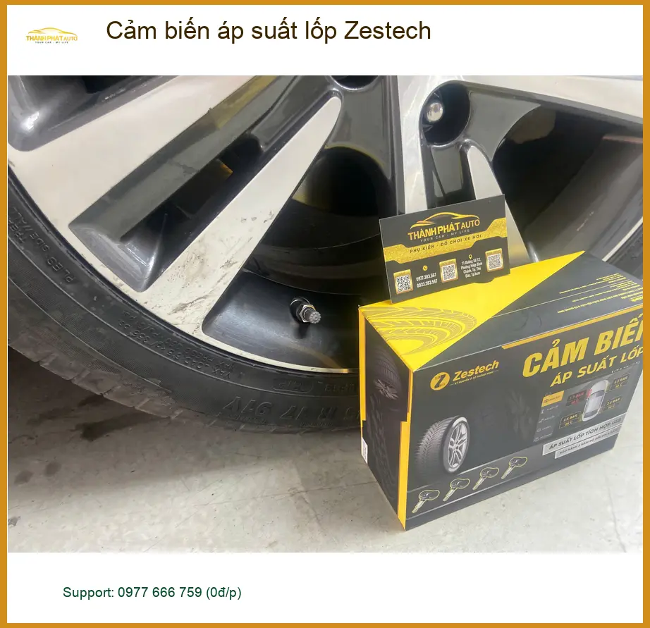 Anh Tùng lắp cảm biến áp suất lốp Zestech cho CR-V tại Bình Chánh ảnh thực tế 2
