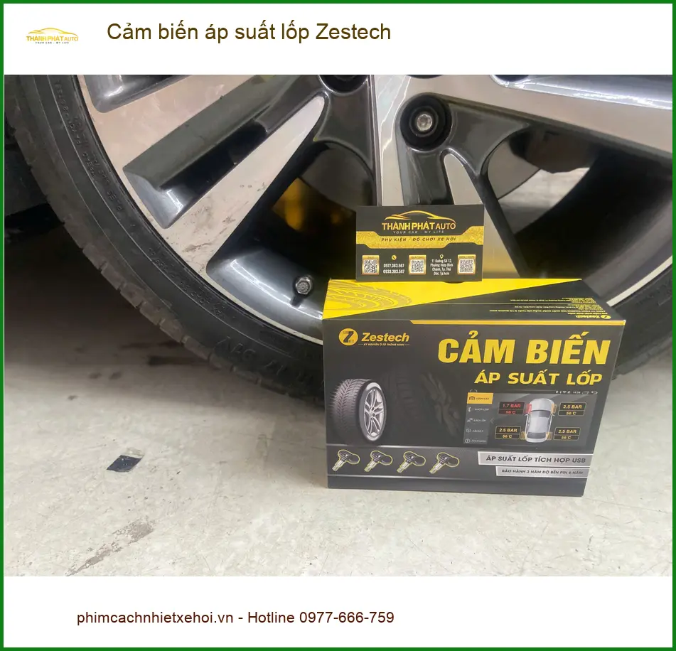 Anh Tùng lắp cảm biến áp suất lốp Zestech cho CR-V tại Bình Chánh ảnh thực tế 4