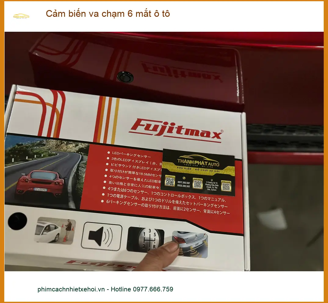 Chị Mai Anh lắp cảm biến va chạm 6 mắt ô tô Hyundai Creta Quận 1 tránh va quẹt