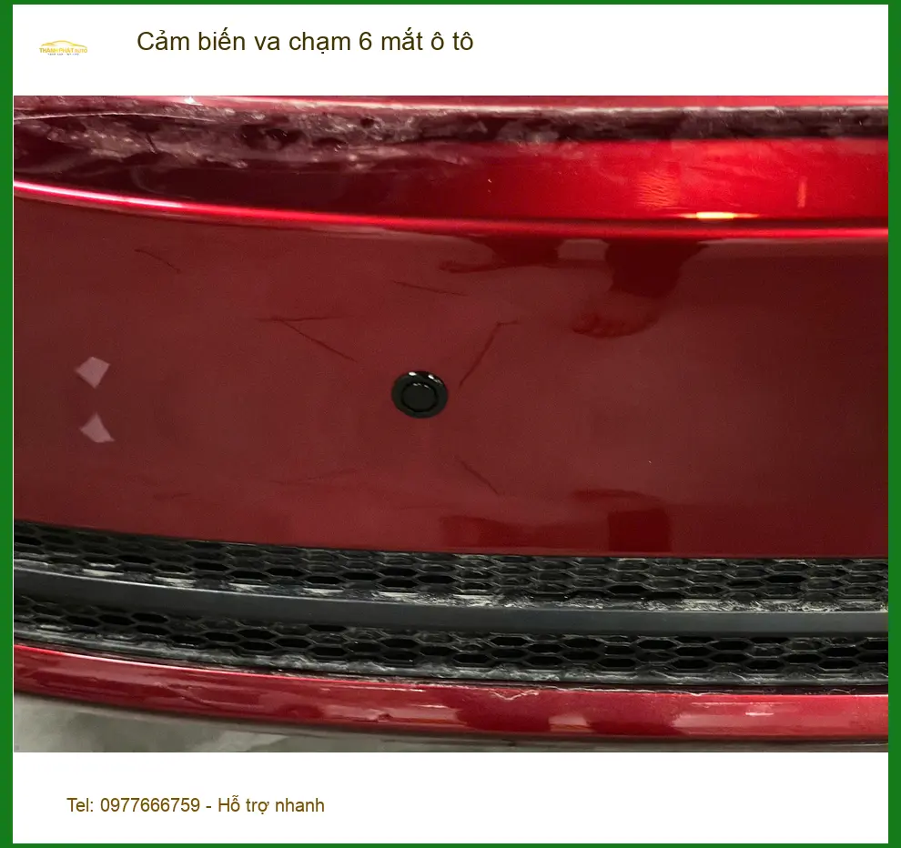 Chị Mai Anh lắp cảm biến va chạm 6 mắt ô tô Hyundai Creta Quận 1 tránh va quẹt ảnh thực tế 3