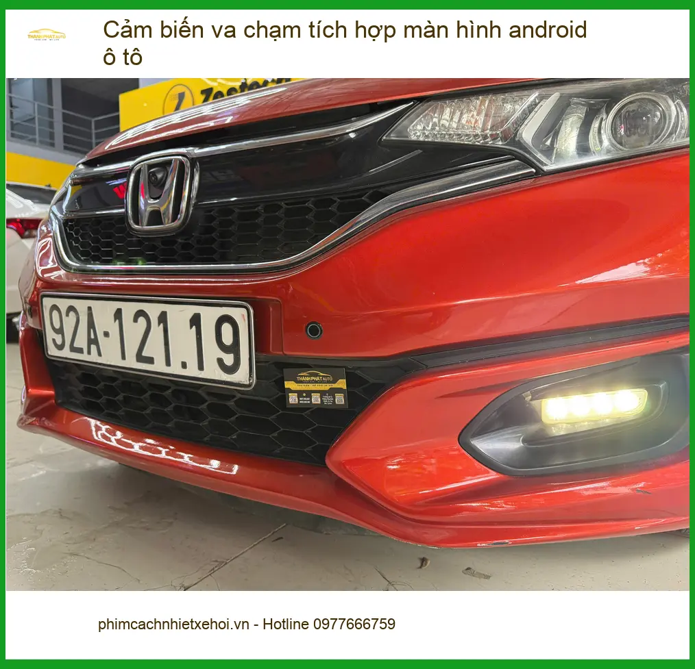 Anh Tấn lắp cảm biến va chạm màn Android cho Kia K3 tại Quận Tân Phú.