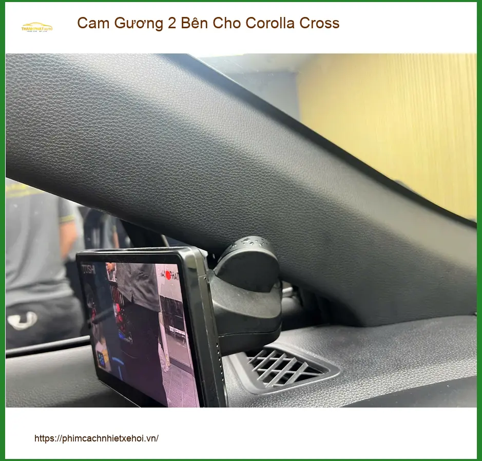 Anh Khang lắp Cam Gương 2 Bên cho Corolla Cross tại Quận 12 để an tâm hơn khi lùi xe ảnh thực tế 5