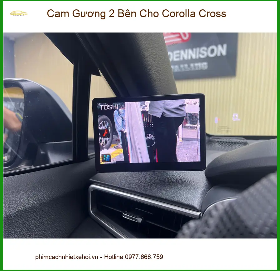 Chị Diệu lắp Cam Gương 2 Bên cho Corolla Cross tại Cần Giờ để dễ dàng quan sát điểm mù