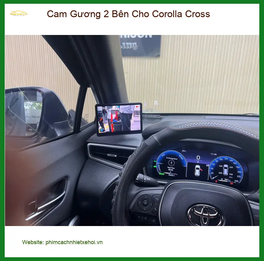 Chị Diệu lắp Cam Gương 2 Bên cho Corolla Cross tại Cần Giờ để dễ dàng quan sát điểm mù ảnh thực tế 3
