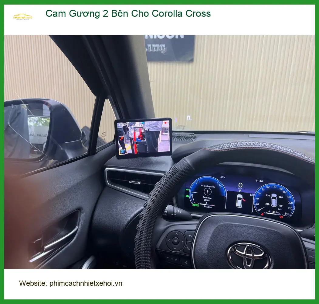 Anh Khải lắp Cam Gương 2 Bên cho Corolla Cross tại Quận 8 ảnh thực tế 4