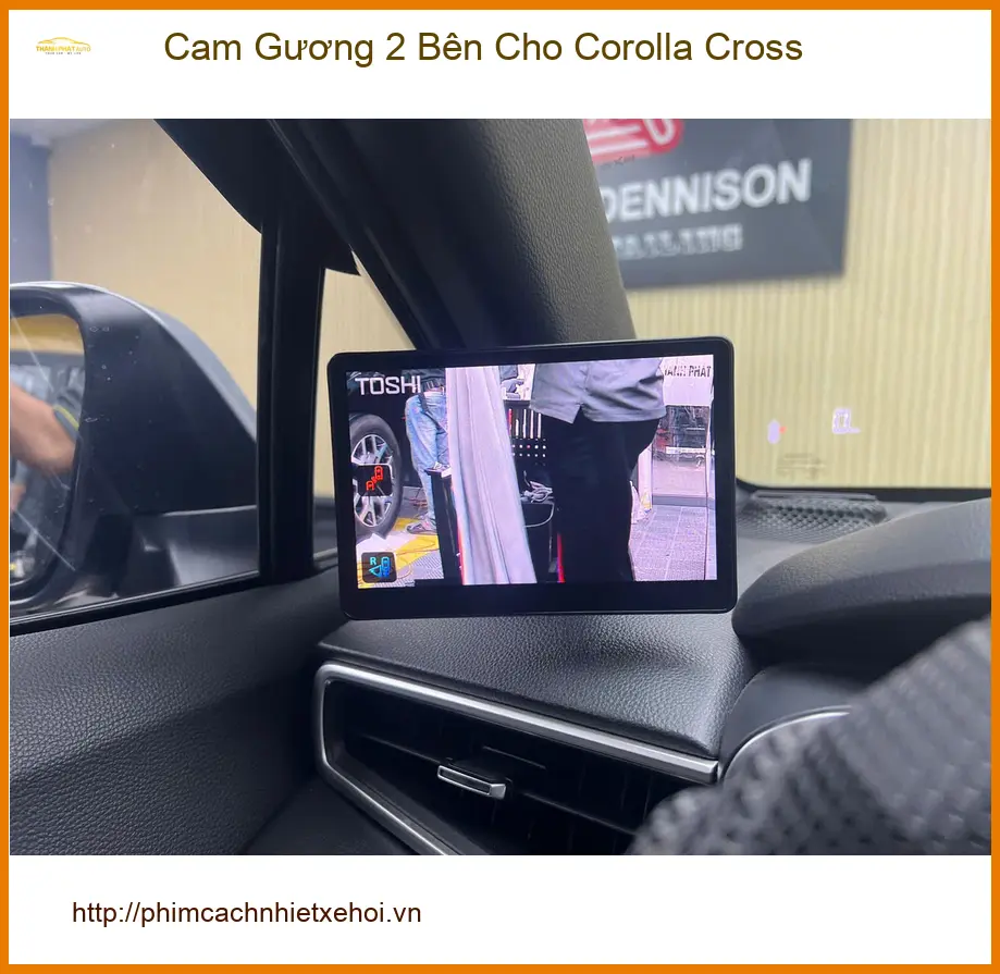 Anh Khải lắp Cam Gương 2 Bên cho Corolla Cross tại Quận Thủ Đức để an tâm hơn khi lùi xe và tránh điểm mù ảnh thực tế 3