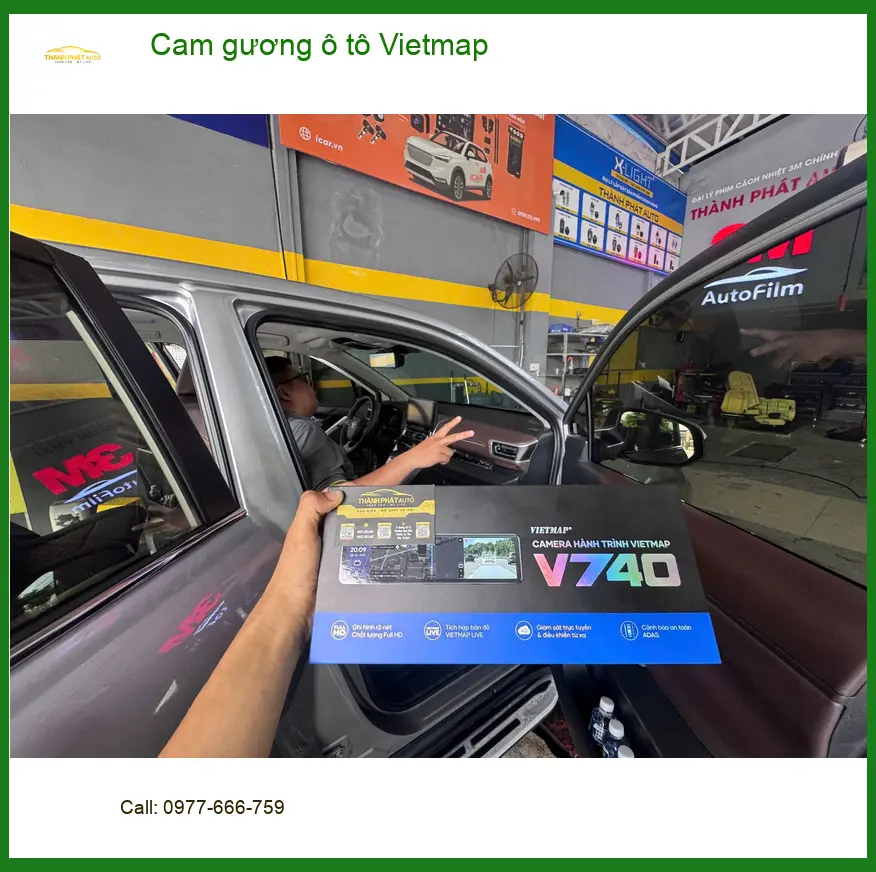 Anh Minh lắp Cam gương ô tô Vietmap cho Hyundai Accent tại Hóc Môn để an tâm hơn khi lùi xe ảnh thực tế 4