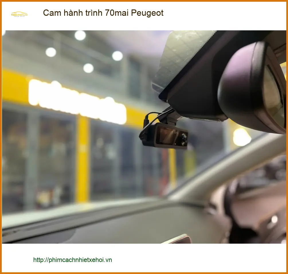 Anh Minh lắp Cam hành trình 70mai cho Peugeot 3008 tại Quận 2 ảnh thực tế 2