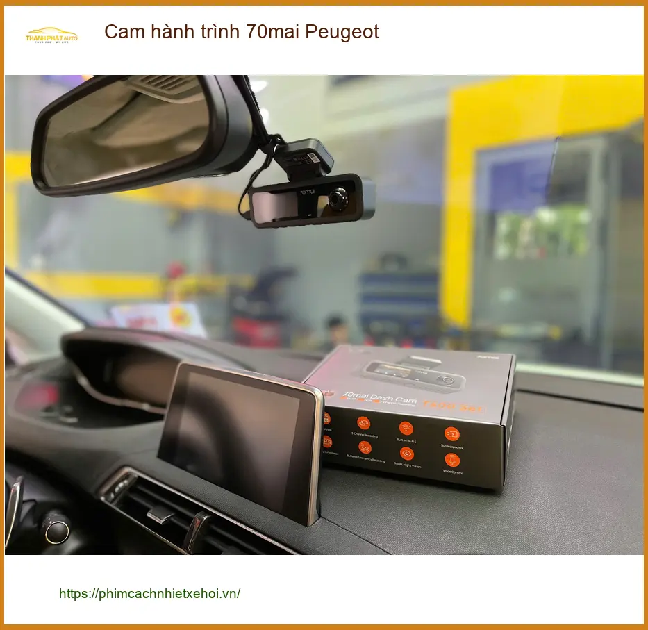 Chị Thanh Vân lắp cam hành trình 70mai Peugeot 5008 tại Thủ Đức ảnh thực tế 4